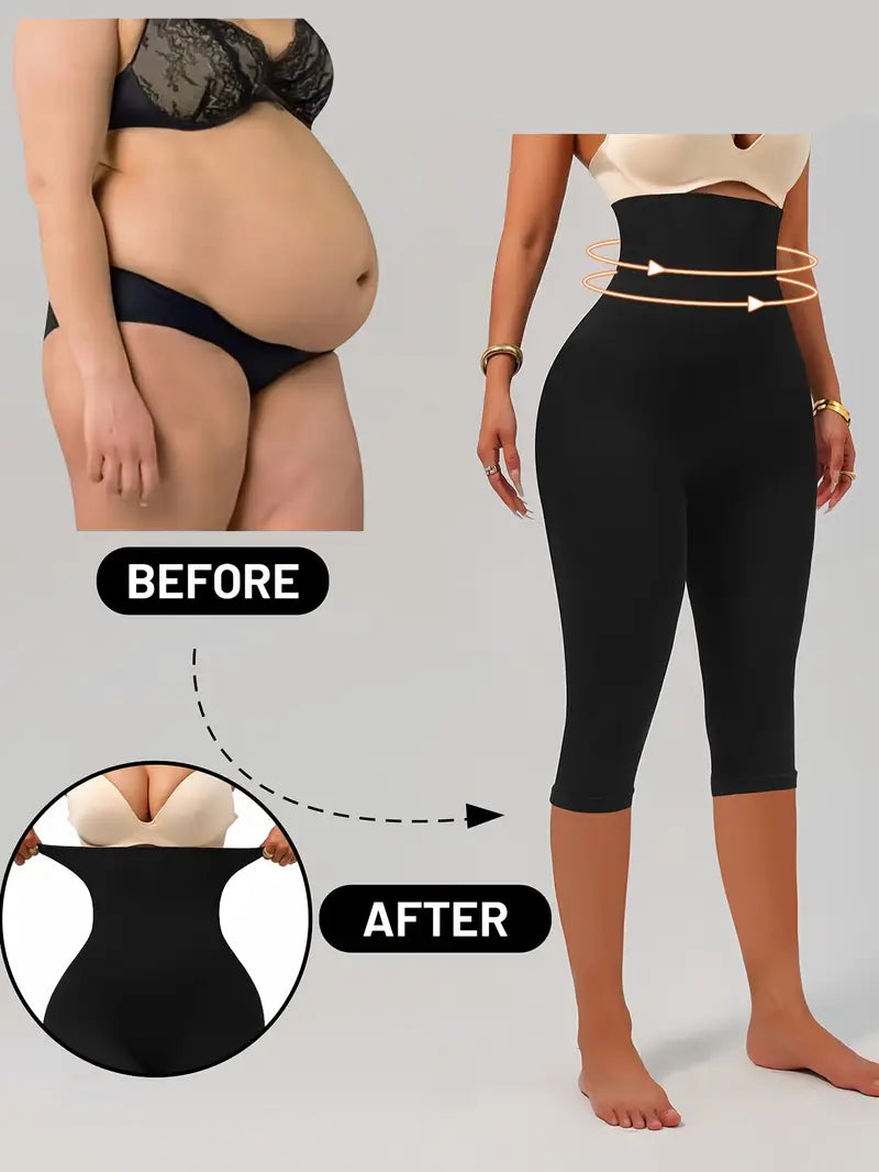 ليݣين نسائي عالي الخصر بتأثير نحت ورفع – مثالي للرياضة أو الحياة اليومية