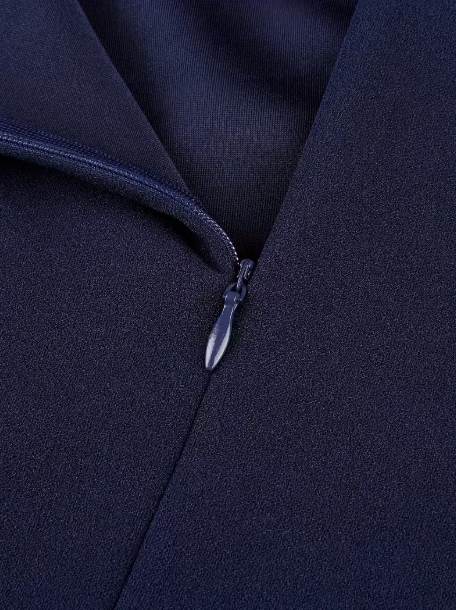 فستان نسائي أنيق بدون أكمام بياقة كلاسيكية