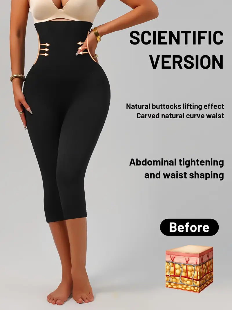 ليݣين نسائي عالي الخصر بتأثير نحت ورفع – مثالي للرياضة أو الحياة اليومية